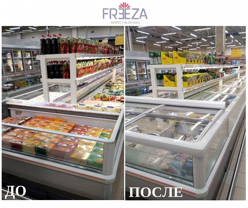 Компания ФРИЗА ИНДАСТРИ из Беларуси выполнила остекление горизонтальных бонет гипермаркетов "Лента"